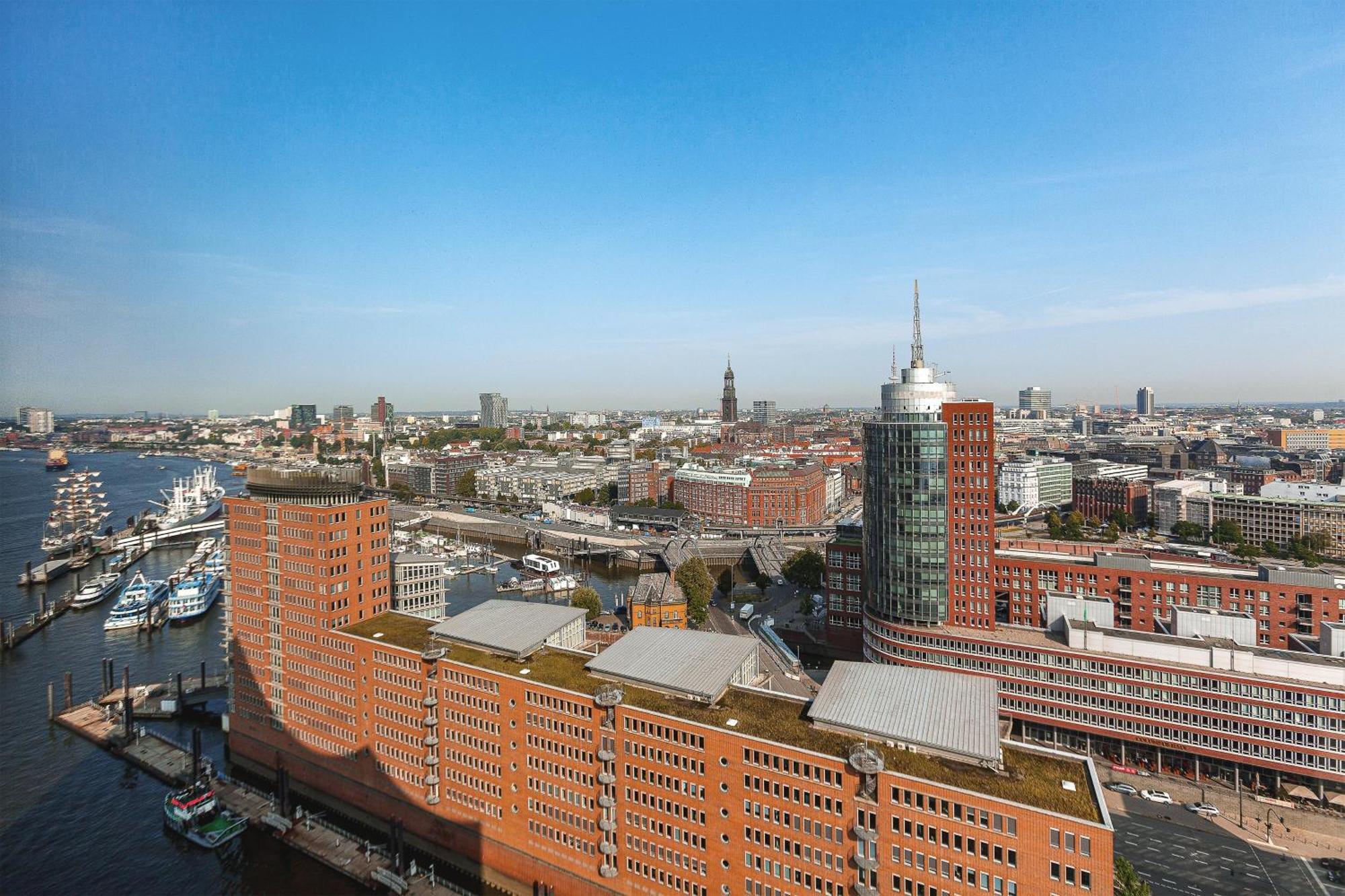 더 웨스틴 함부르크 함브루크 외부 사진 Aerial view of the Speicherstadt